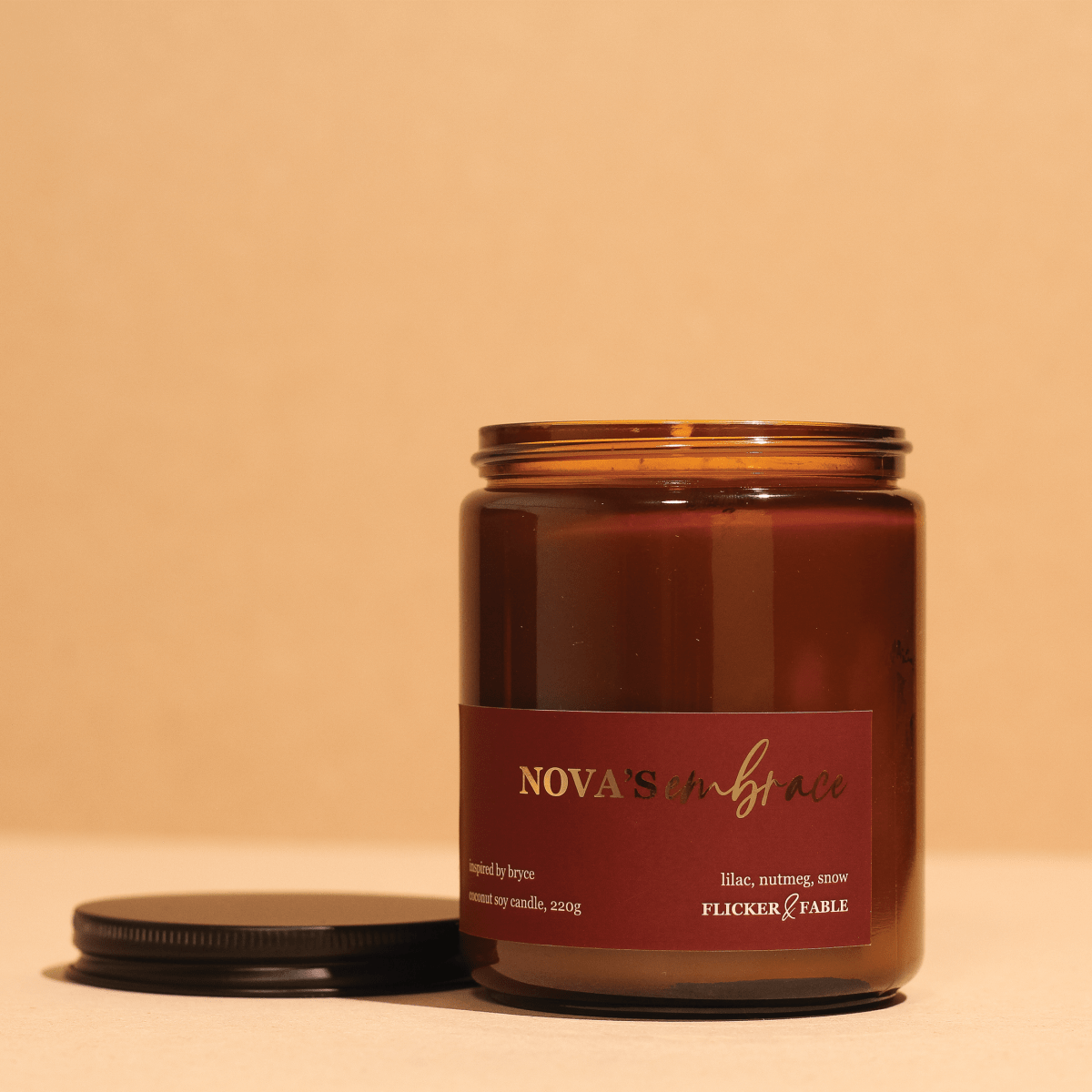 Nova's Embrace — lilac, nutmeg, snow - Flicker & Fable