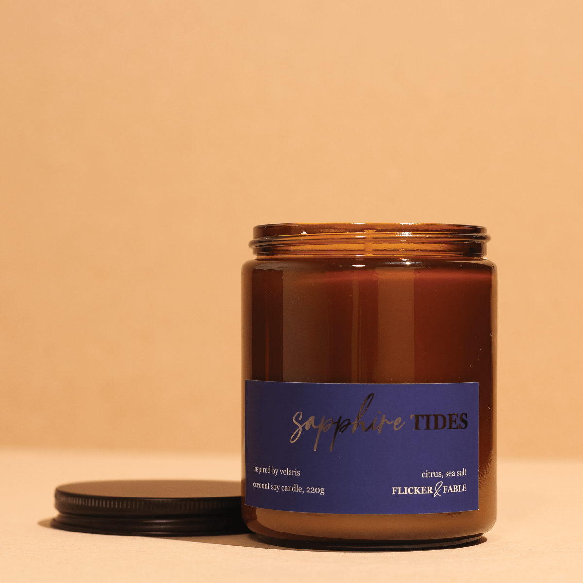 Sapphire Tides – citrus, salt - Flicker & Fable