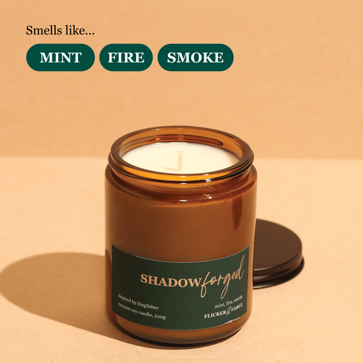 Shadowforged — mint, smoke - Flicker & Fable