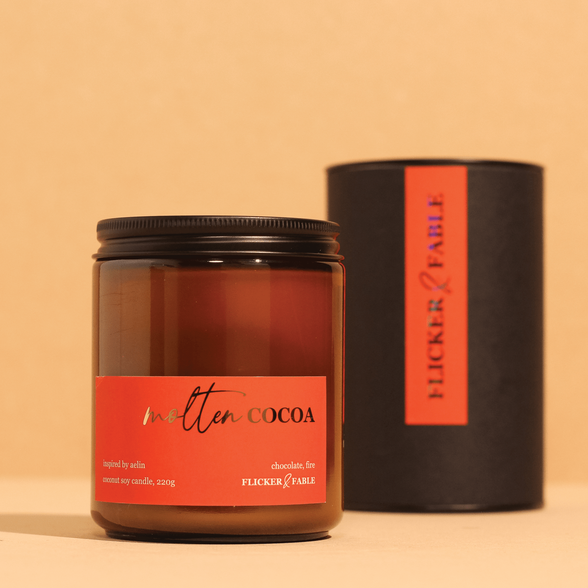 Molten Cocoa — chocolate, fire - Flicker & Fable