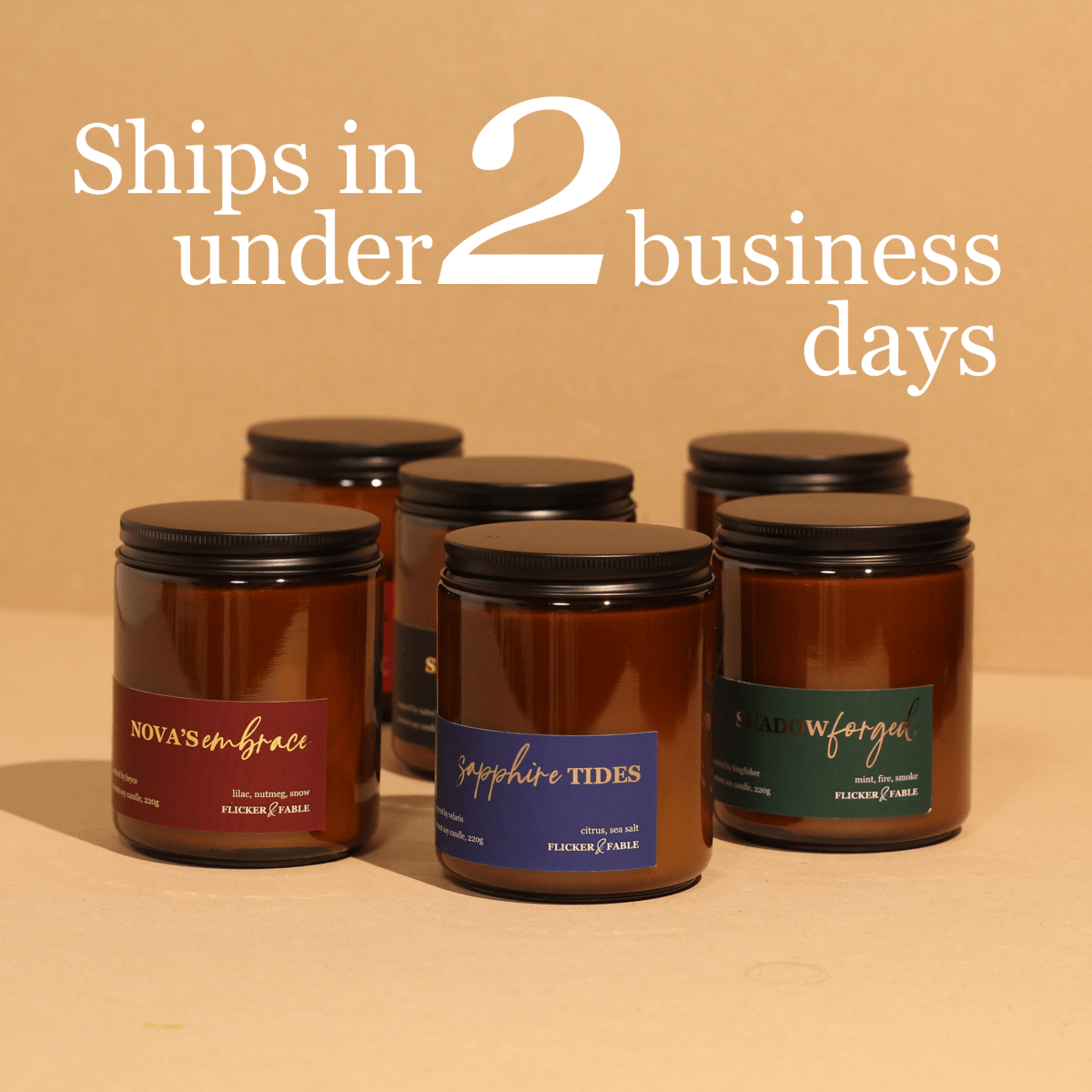Sample Candles - 6 pack - Flicker & Fable