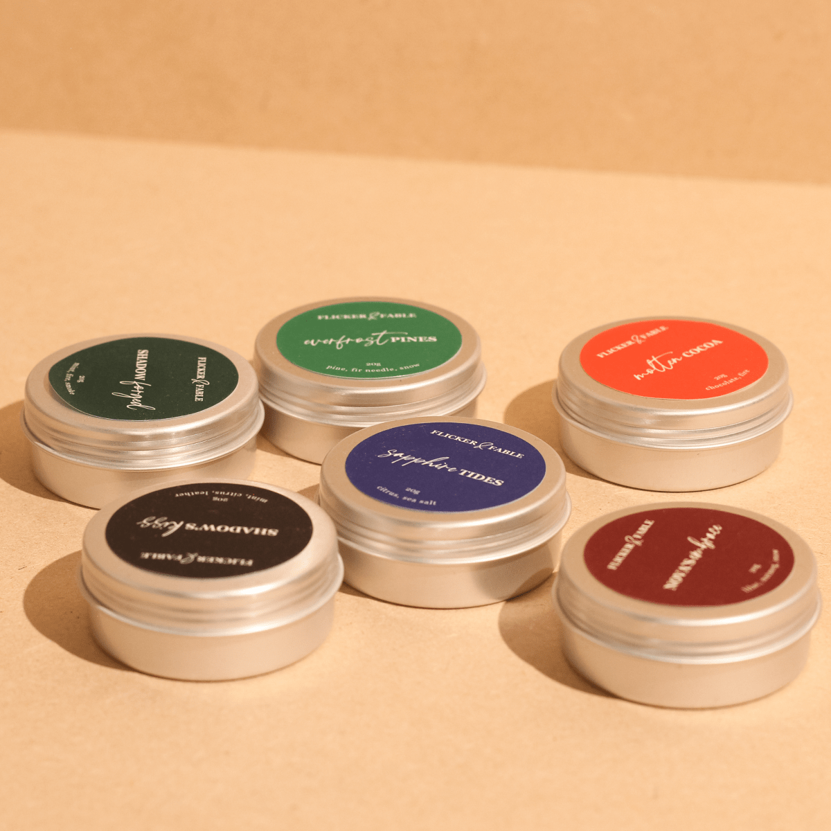 Sample Candles - 6 pack - Flicker & Fable
