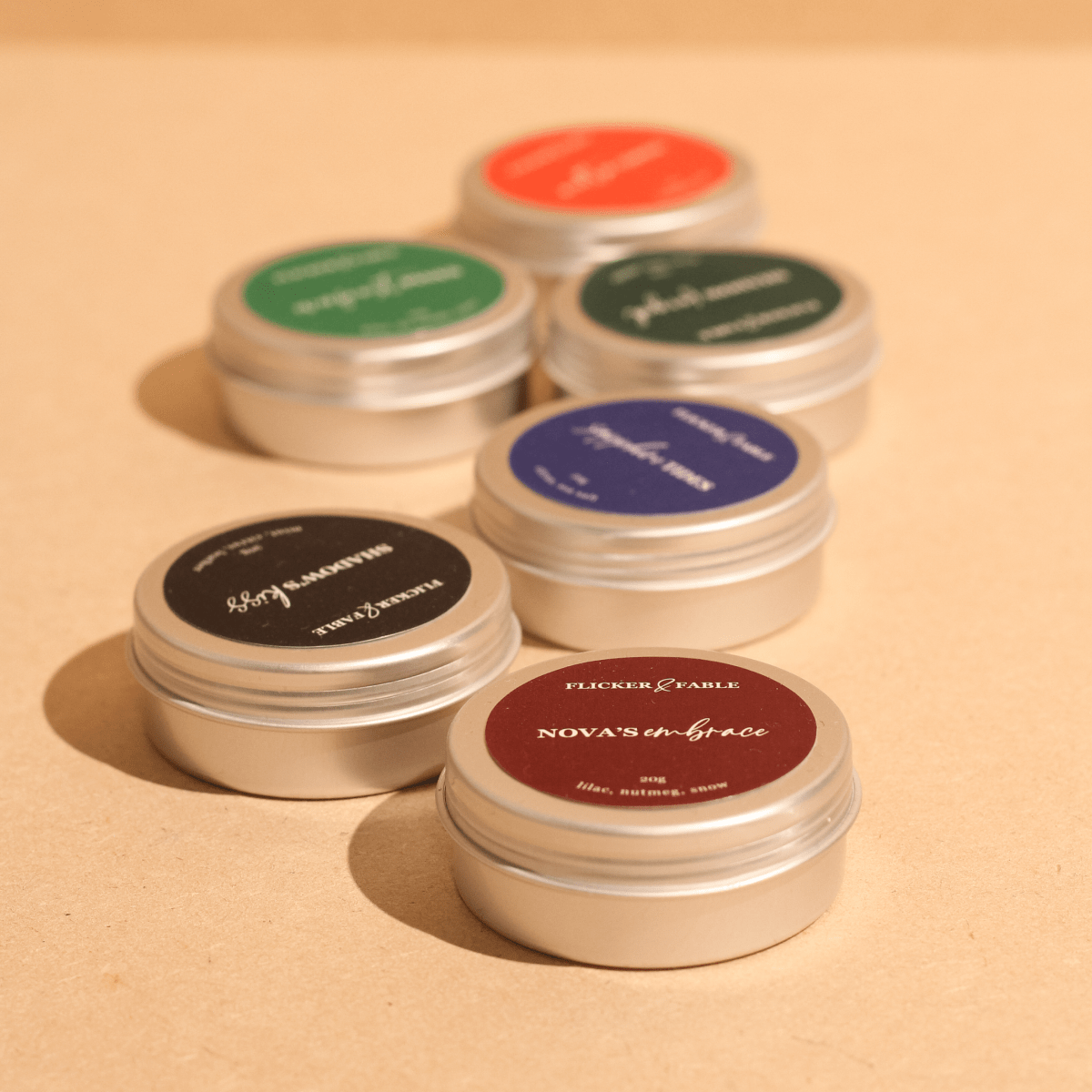 Sample Candles - 6 pack - Flicker & Fable
