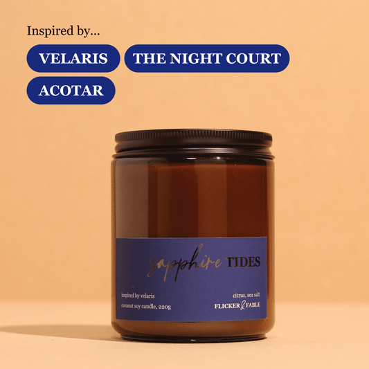 Sapphire Tides – citrus, salt - Flicker & Fable
