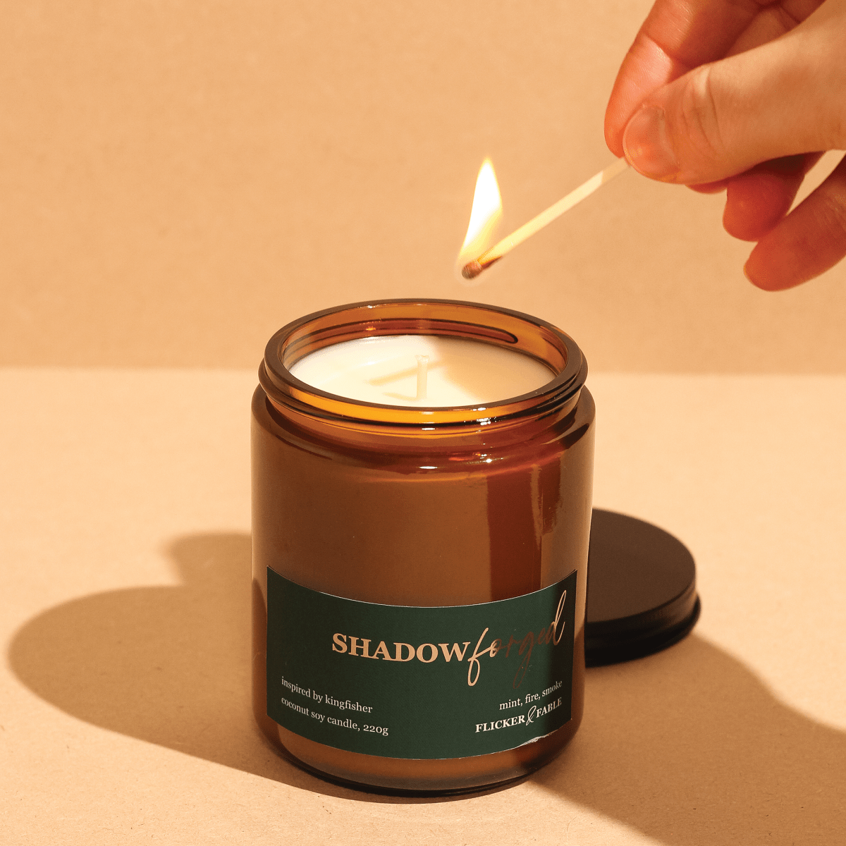 Shadowforged — mint, smoke - Flicker & Fable
