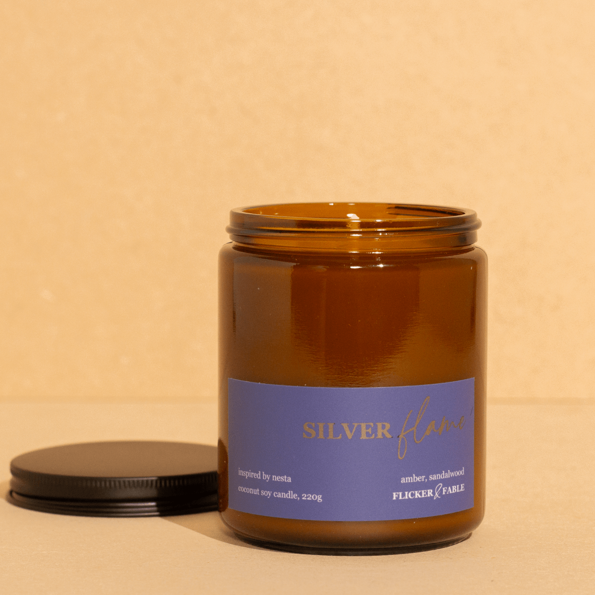 Silver Flame – amber, sandalwood - Flicker & Fable